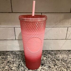 Starbucks Pink Ombré Textured Tumbler